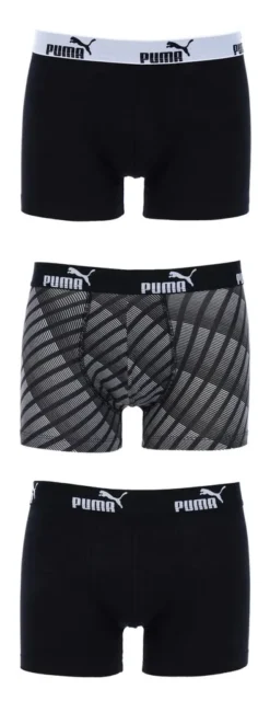 Puma Herren Boxershorts 3 Er Pack, Größe:S, PUMA Farben:Black
