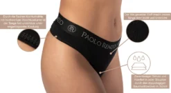 Paolo Renzo Damen Tanga SPORT LINE 6 Stück - Sport String Tanga - Größe S - Grau -Günstiges Mode Wucht Geschäft 043c5f9fed6288a5f4e4b440495126d4
