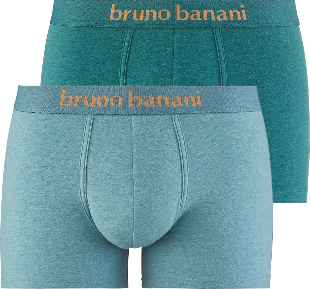 Bruno Banani 2er Set Herren Short Denim Fun Mint / Jadegrün Melange 3 Bruno Banani 2er Set Herren Short Denim Fun Mint / Jadegrün Melange