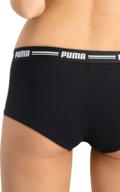 PUMA Damen Iconic Hipster, 3er Pack - Soft Baumwolle Stretch Schwarz XS -Günstiges Mode Wucht Geschäft 05933c1d07bf4cdfd1a14dfcee3019ad