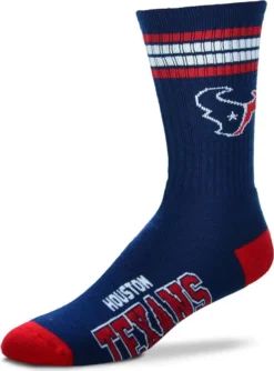 For Bare Feet - NFL Houston Texans Graphic 4-Stripe Deuce Socken - Mehrfarbig : Mehrfarbig M Farbe: Mehrfarbig Größe: M
