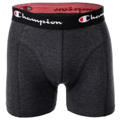 Champion Herren Boxershorts, 2er Pack - Baumwolle, Logobund, Einfarbig Grau Meliert 2XL -Günstiges Mode Wucht Geschäft 071c9677b5cab9c39011111eddbbe827