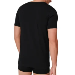 Schiesser 4er-Pack - 95/5 - Organic Baumwolle Unterhemd / Shirt Kurzarm Tiefer V-Aussschnitt, Elastische Single-Jersey Qualität, Perfekter Sitz -Günstiges Mode Wucht Geschäft 08e8c33711d35ca085f4ba8739b25354