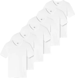 Uncover By Schiesser 6er Pack Basic Unterhemd / Shirt Kurzarm T-Shirts Mit Perfekter Passform, Hochwertige Verarbeitung Und Hohe Formstabilität, Weiche Single Jersey Qualität