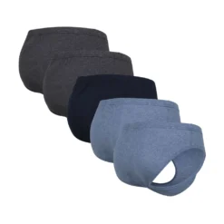 Götzburg Herren Briefs 5er Pack - Single Jersey, Unterwäsche Set, Baumwolle Stretch Blau/Grau L -Günstiges Mode Wucht Geschäft 1018dc2e8a9c566957ef6ff2fafeaf65