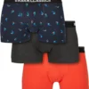 Urban Classics Herren Boxershorts Boxer Shorts 3-Pack TB3979 Anchor Aop+Wht+Cha S