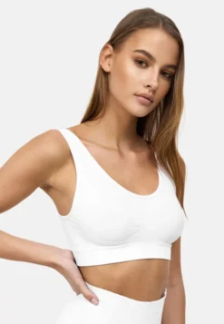 Damen Bustier BH Mit Cups 3-er Stück Pack Triangel Soft Bra Breite Träger Mieder Basic, Farben:Schwarz-Weiß, Größe:XL-XXL -Günstiges Mode Wucht Geschäft 10853d042ea1cfc47b97be12ca1f49f8