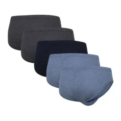 Götzburg Herren Briefs 5er Pack - Single Jersey, Unterwäsche Set, Baumwolle Stretch Blau/Grau L -Günstiges Mode Wucht Geschäft 159d659d123f4898b1f4db4f29b5eeac