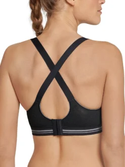 Schiesser Damen Sport BH Bra High Impact - 172739, Farbe:schwarz, Größe BH:75B -Günstiges Mode Wucht Geschäft 181de46cf455b8968a709fb94dea9931