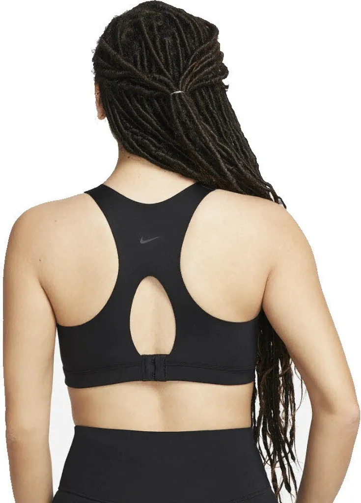 NIKE Df Alphas Hs Front Zip BH Damen Schwarz M/A 4 NIKE Df Alphas Hs Front Zip BH Damen Schwarz M/A – Bild 2