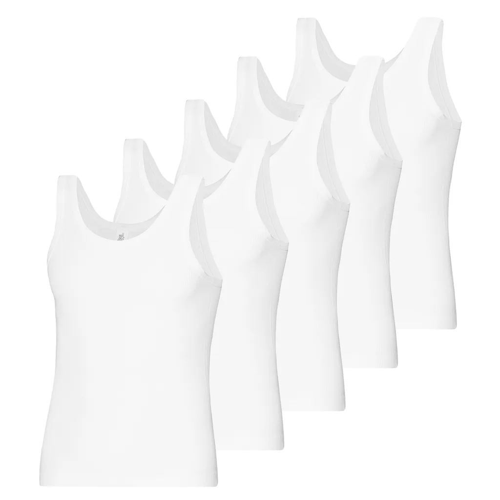 ESGE 5er Pack - Malibu Doppelripp Unterhemd Ohne Störende Seitennähte, Pflegeleicht, Formbeständig Und Strapazierfähig, 100 % Supergekämpter Baumwolle 3 ESGE 5er Pack - Malibu Doppelripp Unterhemd Ohne Störende Seitennähte, Pflegeleicht, Formbeständig Und Strapazierfähig, 100 % Supergekämpter Baumwolle