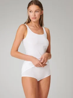 SCHIESSER Damen Trägertop, 2er Pack - Single Jersey, Serie 95/5, Uni Weiß 3XL -Günstiges Mode Wucht Geschäft 2613dbb0feca67d574e7d087e29ee014