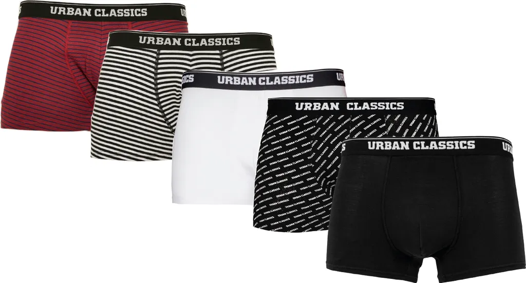 Urban Classics TB3845 Boxer Shorts 5-Pack, Größe:5XL, Farbe:bur/dkblu_wht/blk_wht_aop_blk 9 Urban Classics TB3845 Boxer Shorts 5-Pack, Größe:5XL, Farbe:bur/dkblu_wht/blk_wht_aop_blk – Bild 7