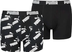 PUMA BOYS AOP BOXER 2P Black 158-164