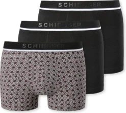 Schiesser 3er Pack 95/5 Organic Baumwolle Retro Short / Pant Sportlicher Logo-Webgummibund, Angenehm Weich Und Formstabil, Elastische Single-Jersey-Qualität