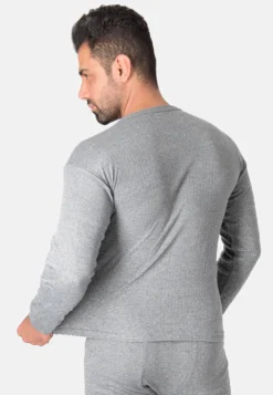 Thermounterhemd Herren 3er Pack | Thermo Unterhemd Mit Innenfleece | 3 Stück Langarm Thermohemden - Grau - 8/XXL -Günstiges Mode Wucht Geschäft 2c18c6b15cf80916f2a8339342bbed48