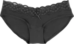 Fabio Farini 6er-Pack Damen Slips Panties Mit Spitze, Aus Elastischer Microfaser, Größe:40/42, Farbe:Schwarz Set -Günstiges Mode Wucht Geschäft 2d33f0322a7124bc185c7077250ccd22