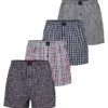 Götzburg Herren 4er Pack American Boxershorts 100% Gewebte Baumwolle Größe: 7