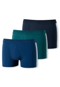 SCHIESSER Herren Shorts 3er Pack - 95/5, Baumwolle Stretch, Seitenstreifen Grau 4XL -Günstiges Mode Wucht Geschäft 2feb0512e0ecfa07a9f466987f133fd0