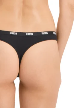 PUMA Damen Iconic String, 3er Pack - Soft Baumwolle Stretch Schwarz S -Günstiges Mode Wucht Geschäft 328542f9ed9b51ff17dc4f49da3b6172