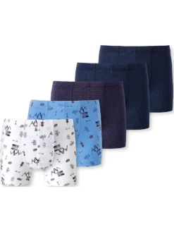 SCHIESSER Kinder Boxershorts 5er Pack Boxershorts Wandern 95% Baumwolle, 5% Elasthan Kurz