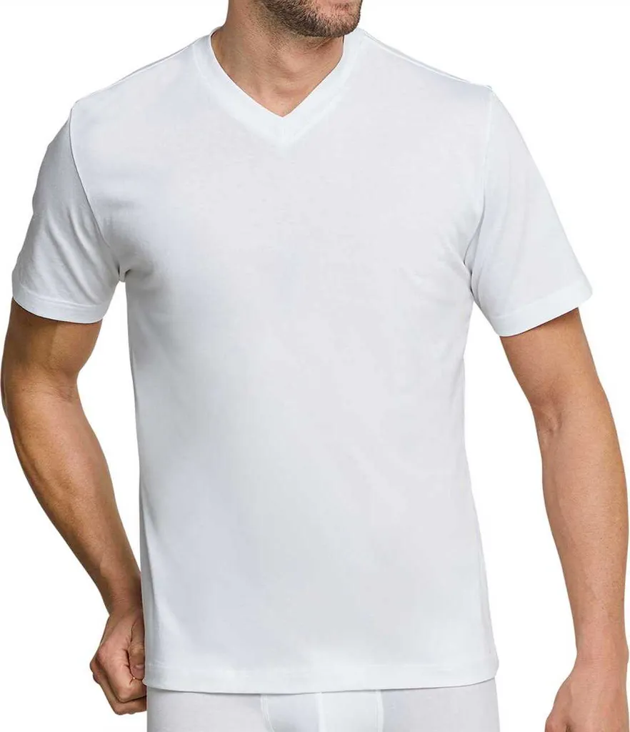 Schiesser Herren Unterhemd American Shirt T-Shirt Doppelpack Box - 008151, Größe Herren:XL, Farbe:weiss 7 Schiesser Herren Unterhemd American Shirt T-Shirt Doppelpack Box - 008151, Größe Herren:XL, Farbe:weiss – Bild 5