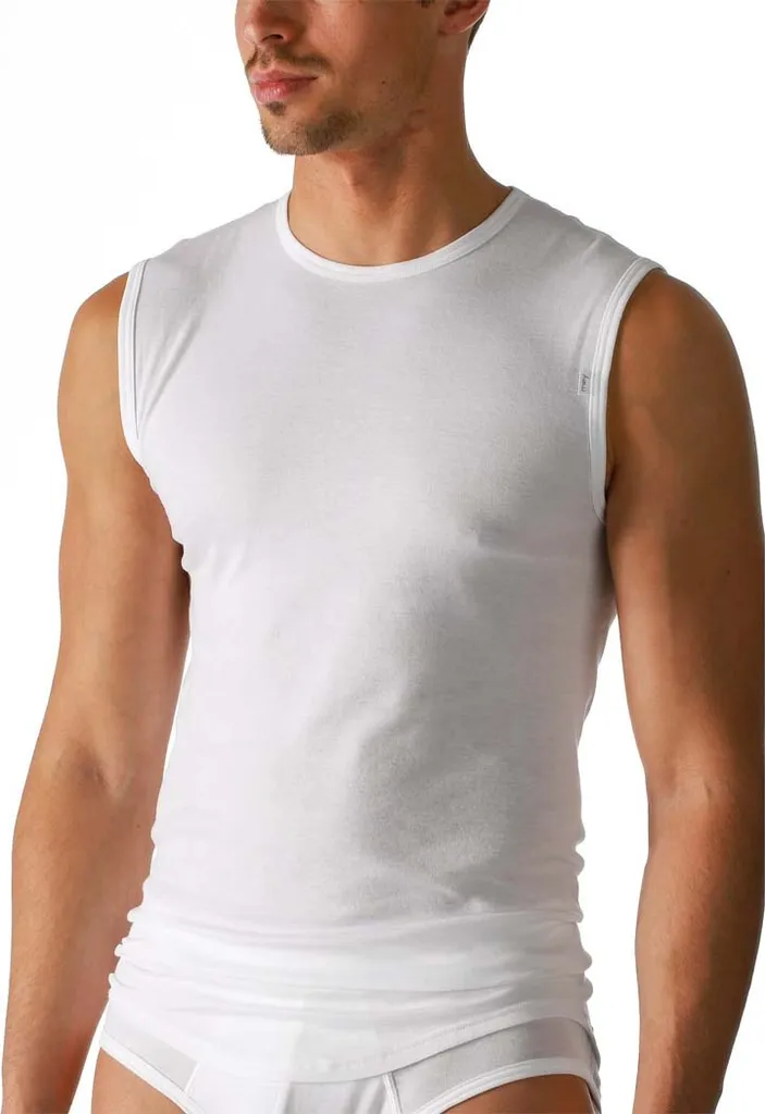 Mey Herren Unterhemd Serie Noblesse City-Shirt Ärmelloses Tanktop Breiten Trägern 7/XL Weiß 6 Mey Herren Unterhemd Serie Noblesse City-Shirt Ärmelloses Tanktop Breiten Trägern 7/XL Weiß – Bild 4