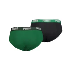 PUMA Herren Slips - Basic Brief, Everyday, 2er Pack Grün M -Günstiges Mode Wucht Geschäft 3e7bab56cf57e6d59e77b1f2521bd930