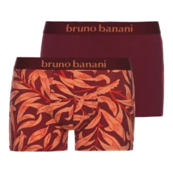Bruno Banani Herren Short 2er Pack - Leaf, Baumwolle Rot M -Günstiges Mode Wucht Geschäft 3ebc8399cb33fc8e5690d6c9d8591cd0