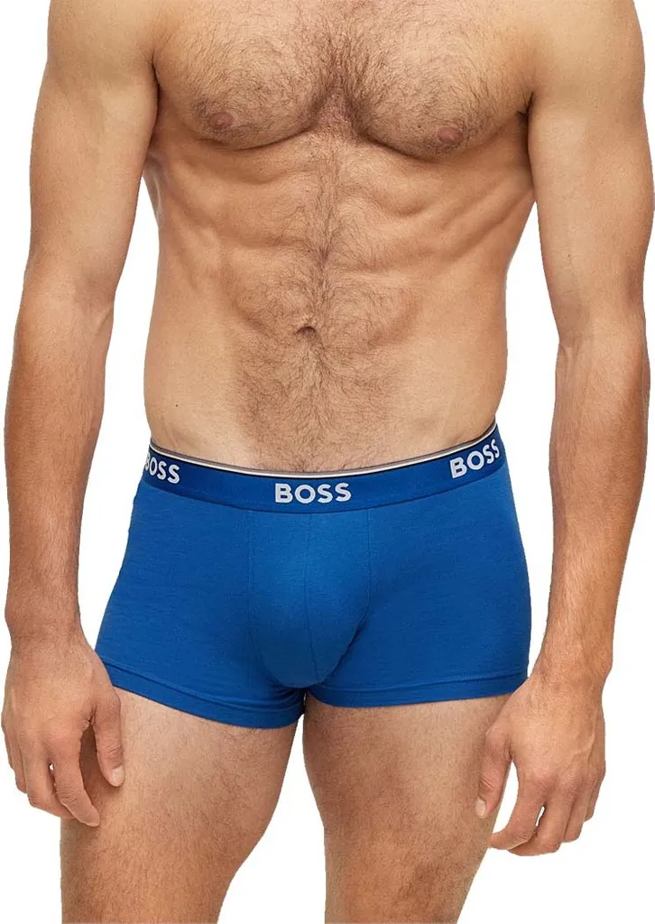 Hugo Boss BOSS Herren Boxershorts Trunk Unterhosen Baumwolle Stretch 3er Pack L 1xRot/Blau/Schwarz 4 Hugo Boss BOSS Herren Boxershorts Trunk Unterhosen Baumwolle Stretch 3er Pack L 1xRot/Blau/Schwarz – Bild 2