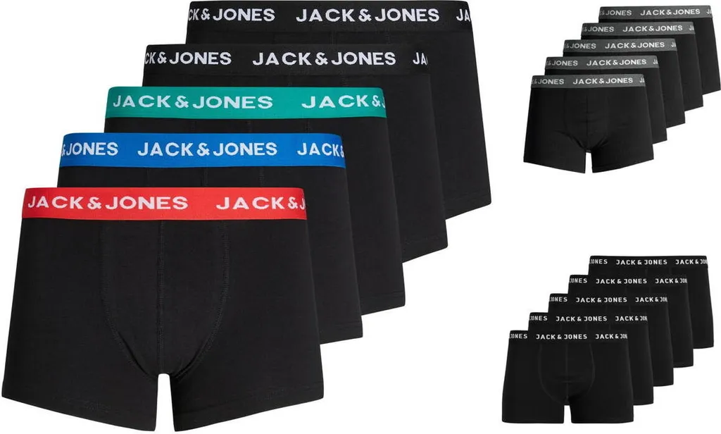 Jack & Jones Herren Trunks Boxer-Shorts - JacHuey Unter-Hosen Pants 5er-Pack, Farbe:Schwarz, Größe:M 8 Jack & Jones Herren Trunks Boxer-Shorts - JacHuey Unter-Hosen Pants 5er-Pack, Farbe:Schwarz, Größe:M – Bild 6