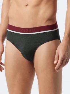 Schiesser 3er Pack 95/5 Organic Baumwolle Rio Slip / Unterhose Sportlicher Logo-Webgummibund, Bequeme Beinausschnitte Und Ohne Störende Nähte, Elastische Single-Jersey-Qualität -Günstiges Mode Wucht Geschäft 46b1e0c5f7af099c9d5f26424887ac85