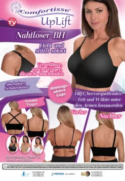 Comfortisse® Uplift Bra Nahtloser Push Up BH, Weiß, Größe XXL, Ohne Nähte - Aus Der TV Werbung -Günstiges Mode Wucht Geschäft 47e0ec264511a5d67806ea64a7898a7a
