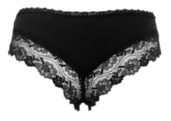 Fabio Farini 6er Set Damen Panty Hipster Mit Feinem Spitzenbesatz An Bein Und Taille, Größe:42, Farbe:2x Schwarz/2x Weiß/2x Beere -Günstiges Mode Wucht Geschäft 48fc047cdd574b5f98c93b0dfe3aa41b