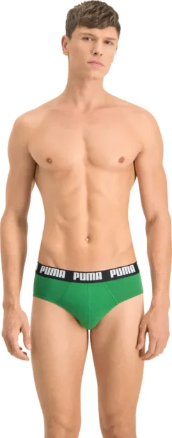 PUMA Herren Slips - Basic Brief, Everyday, 2er Pack Grün M -Günstiges Mode Wucht Geschäft 49ba1e4bbd1a5e546837a761561e9a66