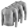 Thermounterhemd Herren 3er Pack | Thermo Unterhemd Mit Innenfleece | 3 Stück Langarm Thermohemden - Grau - 8/XXL -Günstiges Mode Wucht Geschäft 4a2346e90086ebe99a40a05a93d5b3a4