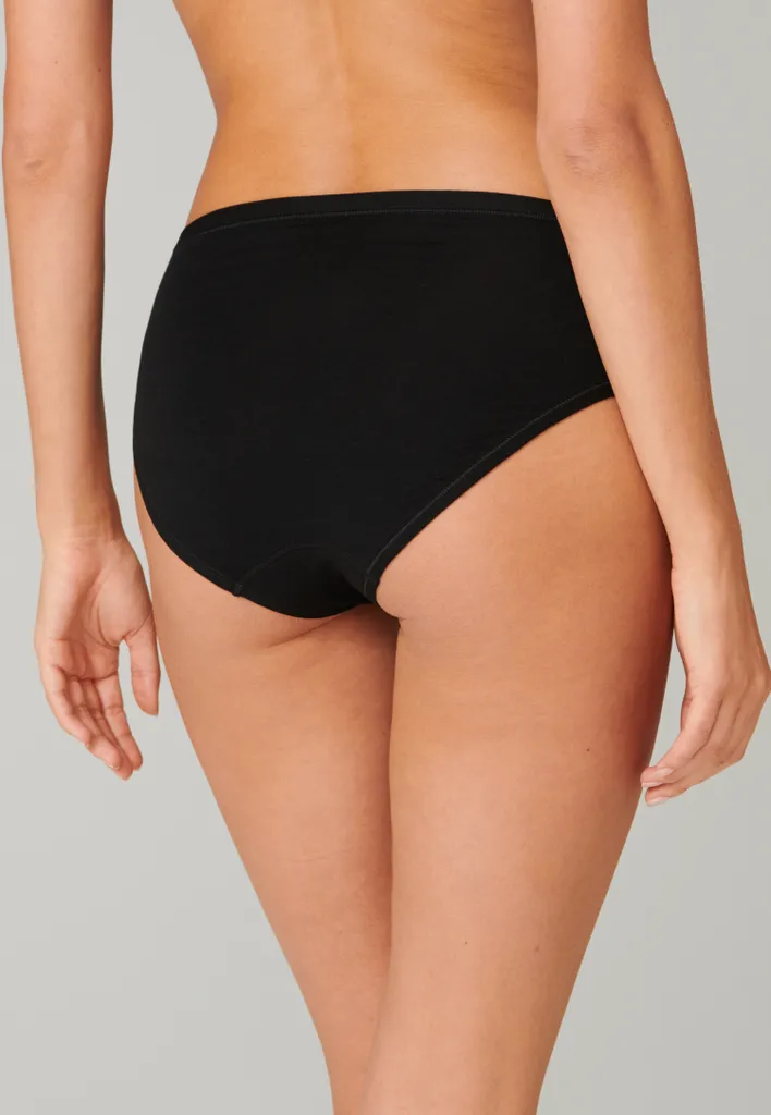 Schiesser Damen Midi Personal Fit Schwarz L 4 Schiesser Damen Midi Personal Fit Schwarz L – Bild 2