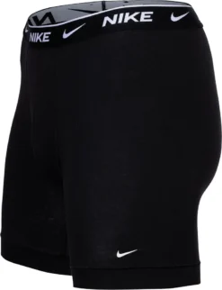 NIKE Herren Boxer Shorts, 3er Pack - Boxer Brief Long, Baumwolle Stretch, Logobund Schwarz L -Günstiges Mode Wucht Geschäft 535f22611be86525a92073cb5f1619d2