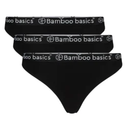Bamboo Basics Damen String EMMA, 3er Pack - Logo-Bund, Atmungsaktiv, Single Jersey Schwarz XL -Günstiges Mode Wucht Geschäft 54a63bbace71ea320775ff69cdefda85