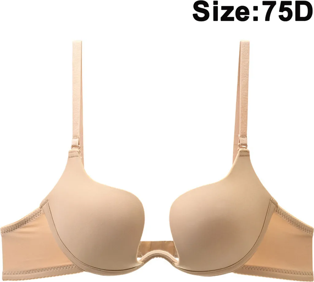 Damen Tief U Multi-Way Convertible Plunge Bra Criss Cross Low Back Neckholder,Skin Color,75D 3 Damen Tief U Multi-Way Convertible Plunge Bra Criss Cross Low Back Neckholder,Skin Color,75D
