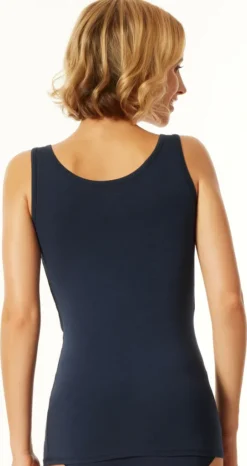 Schiesser Unterhemd Unterzieh-shirt ärmellos Schulterfrei Uncover Dunkelblau M (Damen) -Günstiges Mode Wucht Geschäft 56eb21e92fb8dc40901b5baccb0488b9
