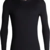 ICEBREAKER Mens 200 Oasis LS Crewe Black M
