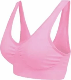 3-er Damen Komfort BHs Nahtlos Bustier Sport Push Up Top BHs Fitness Yoga BHs, Lila/Rosa/Blau, 2XL -Günstiges Mode Wucht Geschäft 59acf149304313fd24c9d7f168be3041