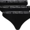 Bamboo Basics Damen String EMMA, 3er Pack - Logo-Bund, Atmungsaktiv, Single Jersey Schwarz XL -Günstiges Mode Wucht Geschäft 5ecc12a9b4092256dd6121e87d0ae36d