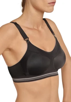 Schiesser Damen Sport BH Bra High Impact - 172739, Farbe:schwarz, Größe BH:75B -Günstiges Mode Wucht Geschäft 5effd9222cb06962bfec6c550442723b