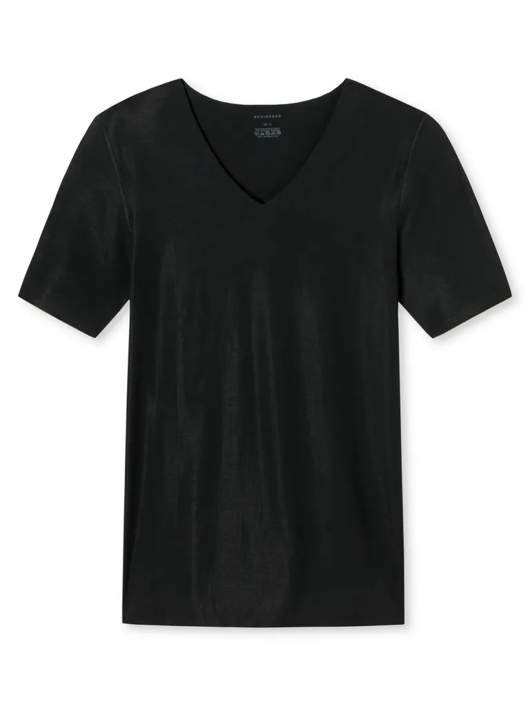 Schiesser Herren T-shirt V-Ausschnitt Laser Cut Schwarz 7/XL 3 Schiesser Herren T-shirt V-Ausschnitt Laser Cut Schwarz 7/XL