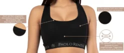 Paolo Renzo Damen Bustier SPORT LINE 6 Stück - Baumwoll Bustier - Sport Bustier - Größe XL - Schwarz -Günstiges Mode Wucht Geschäft 62661af761feeb194c1af0db186e524c 2