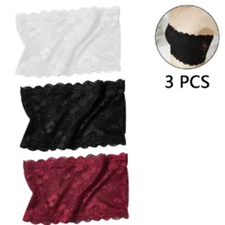 Bandeau-BH Aus Spitze, Dehnbar, Trägerlos, Bandeau-BH Für Frauen Und Mädchen, 3 Stück -Günstiges Mode Wucht Geschäft 631737f846eb54da48381c64ed3a5f3f