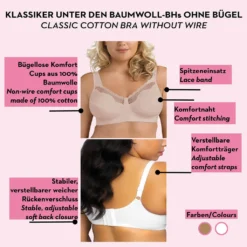 Exquisite Form Fully Damen BH - Soft Cup Baumwoll-BH Mit Spitze BH Ohne Bügel (80-100 B / 80-110 C-F / 80-105 G) Bügelloser BH Große Größen BH, Farbe:Weiß (WH), Größe:105D 12 Exquisite Form Fully Damen BH - Soft Cup Baumwoll-BH Mit Spitze BH Ohne Bügel (80-100 B / 80-110 C-F / 80-105 G) Bügelloser BH Große Größen BH, Farbe:Weiß (WH), Größe:105D -Günstiges Mode Wucht Geschäft 63665c2e030c3205f731041c88664cdb