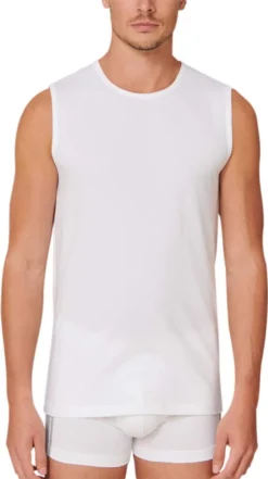 Schiesser 2er-Pack - 95/5 - Organic Baumwolle Unterhemd / Tanktop Komfortabler Rundhalsausschnitt, Elastische Single-Jersey Qualität, Perfekter Sitz -Günstiges Mode Wucht Geschäft 6368c5bf4850731e4230bf95401e1344